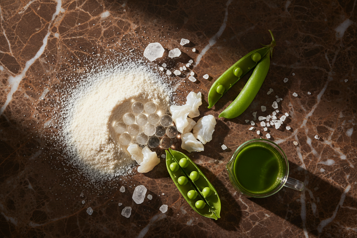 Marine Collagen, Beta-Glucan, Hyaluronate, Pea Extract & Sea Salt